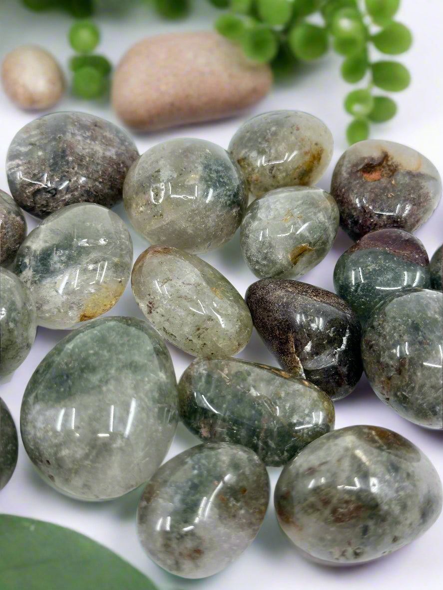 TUMBLES - Obsidian, Yooperlite, Hematite, Agate Slice, Garden Quartz, Golden Rutile, Agate, Botswana Agate, Smoky Quartz