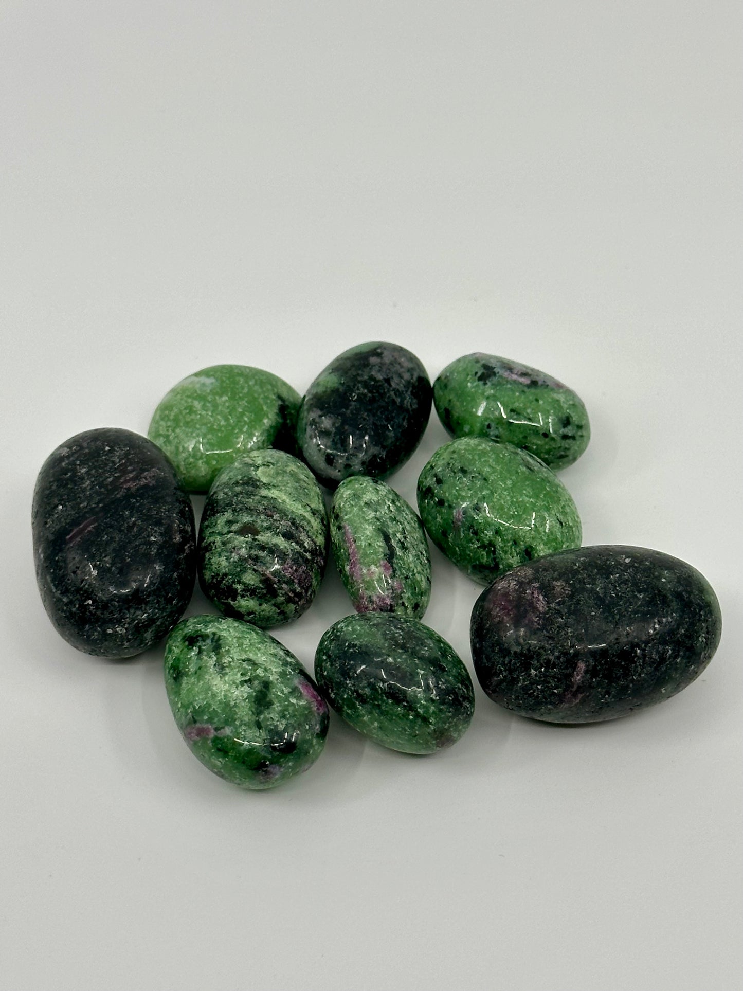 TUMBLES - Ocean Jasper, Green Aventurine, Moss Agate, Kambaba Jasper, Afghan Jade, Malachite, Zoisite, Ruby in Zoisite
