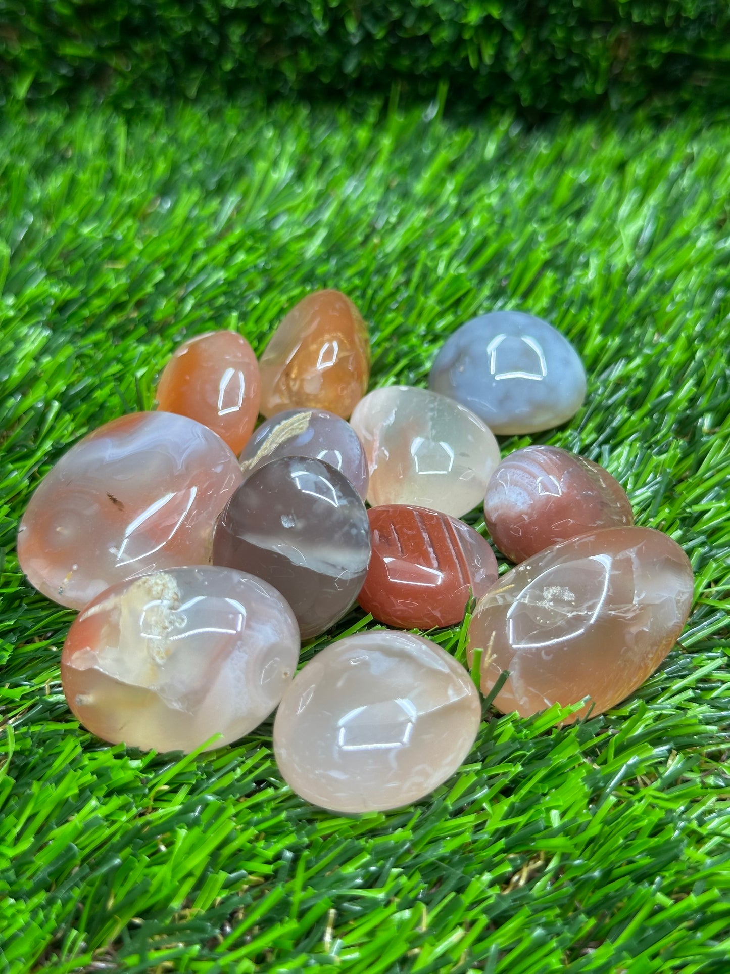 TUMBLES - Rose Quartz, Pink Opal, Mangano Calcite, Pink Agate, Strawberry Quartz, Pink Carnelian