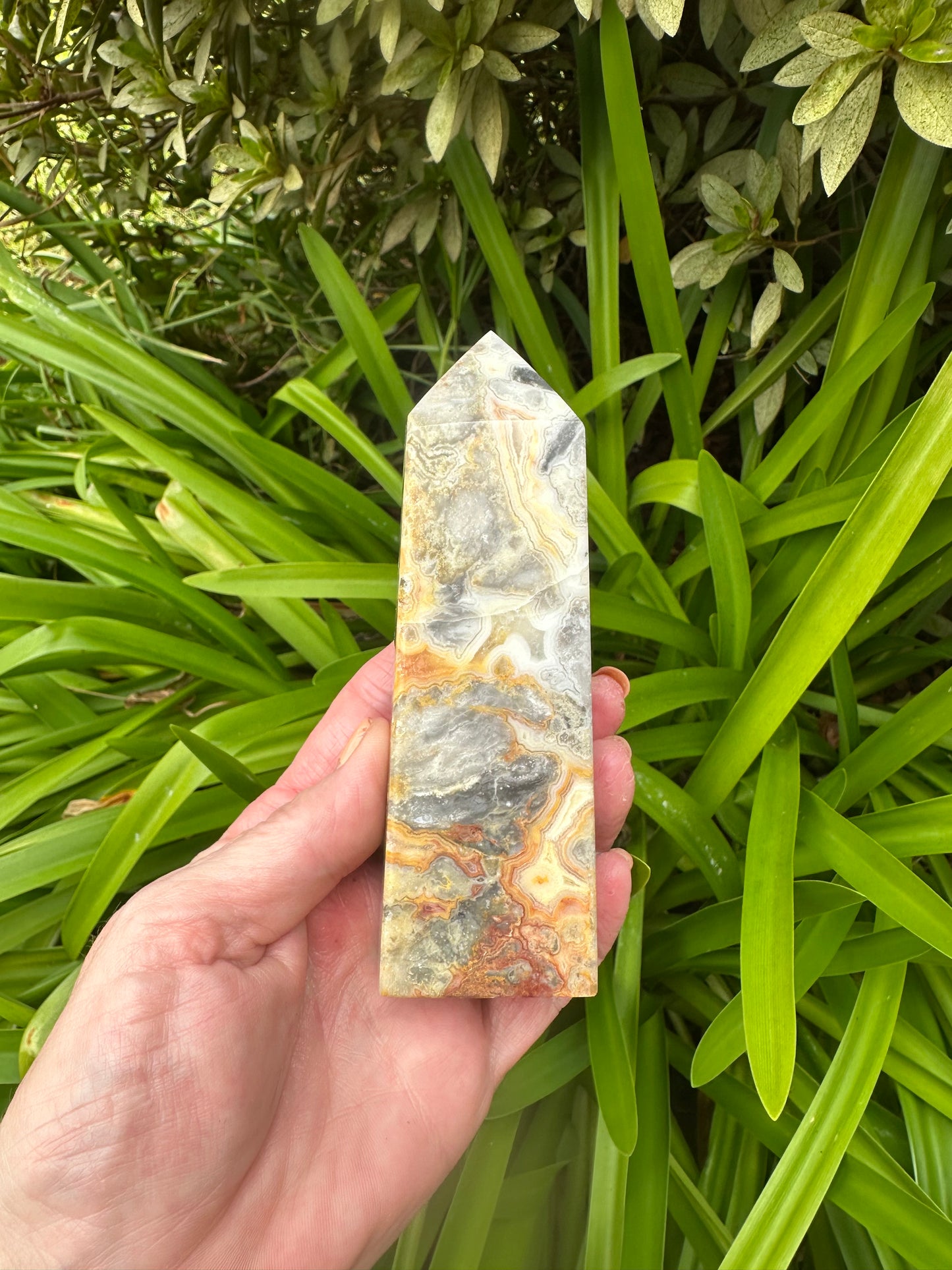 CRAZY LACE AGATE TOWER