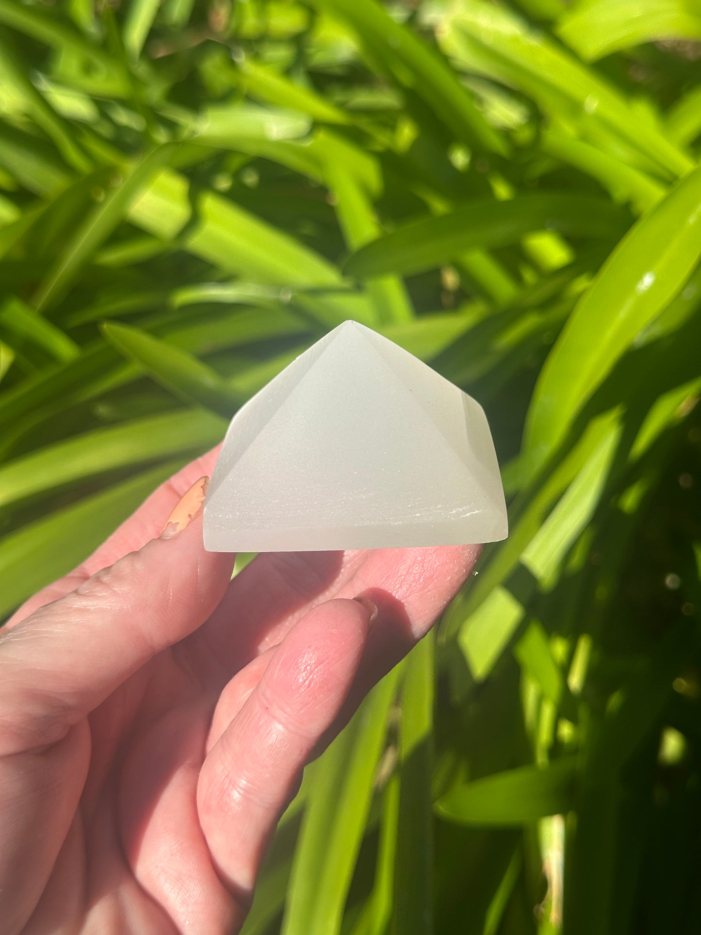SELENITE Egg, Pyramid, Palm Stone, Mushroom
