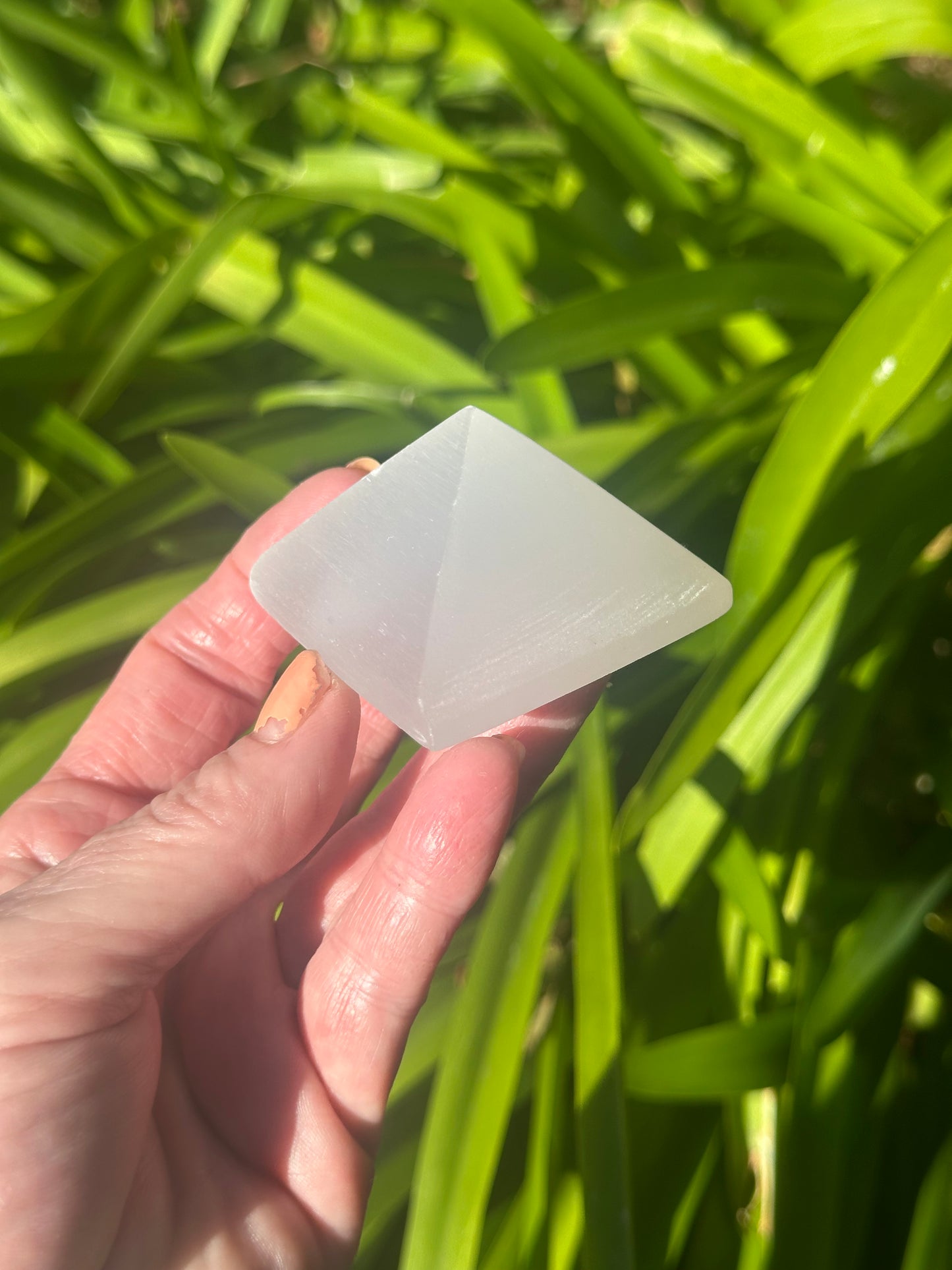 SELENITE Egg, Pyramid, Palm Stone, Mushroom