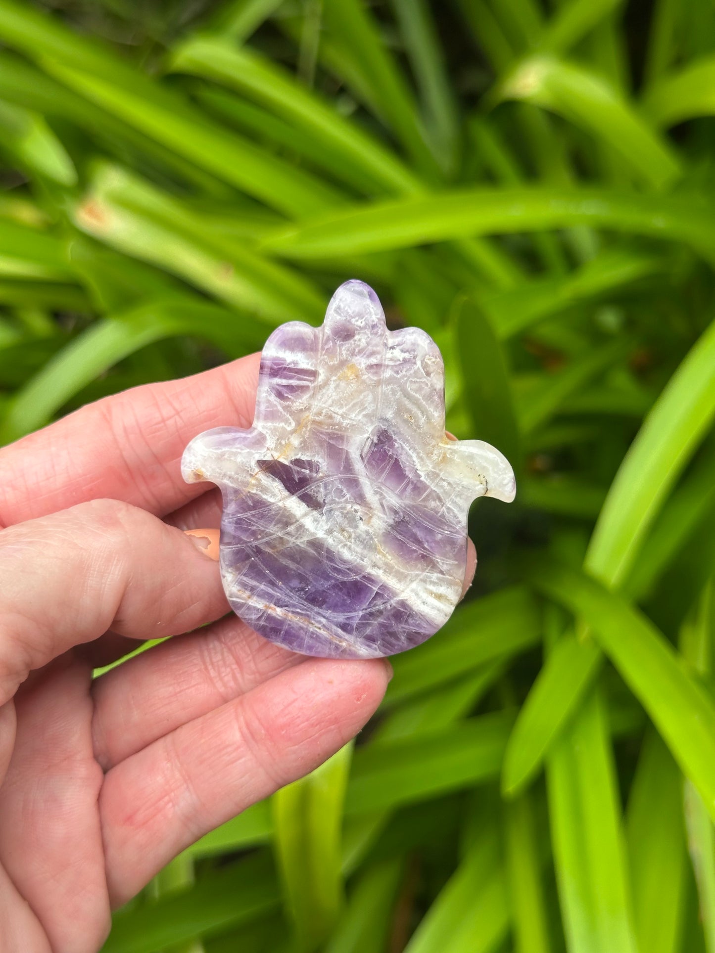 Crystal Carved HAMSA HANDS