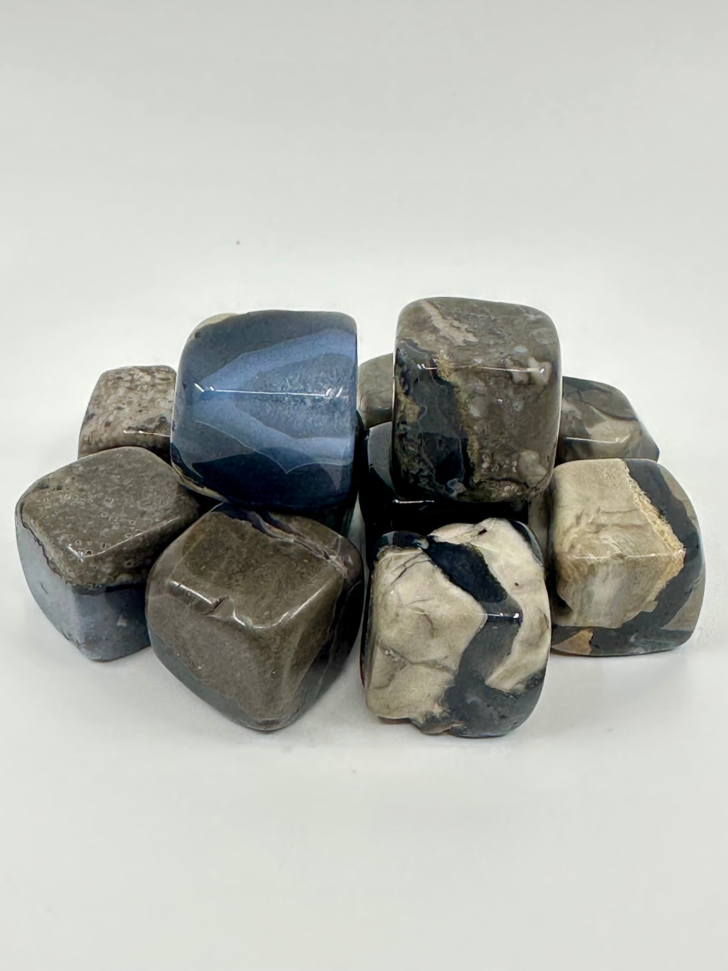 TUMBLES - Apatite, Labradorite, Blue Aventurine, Celestite, Fluorite, Volcano Agate