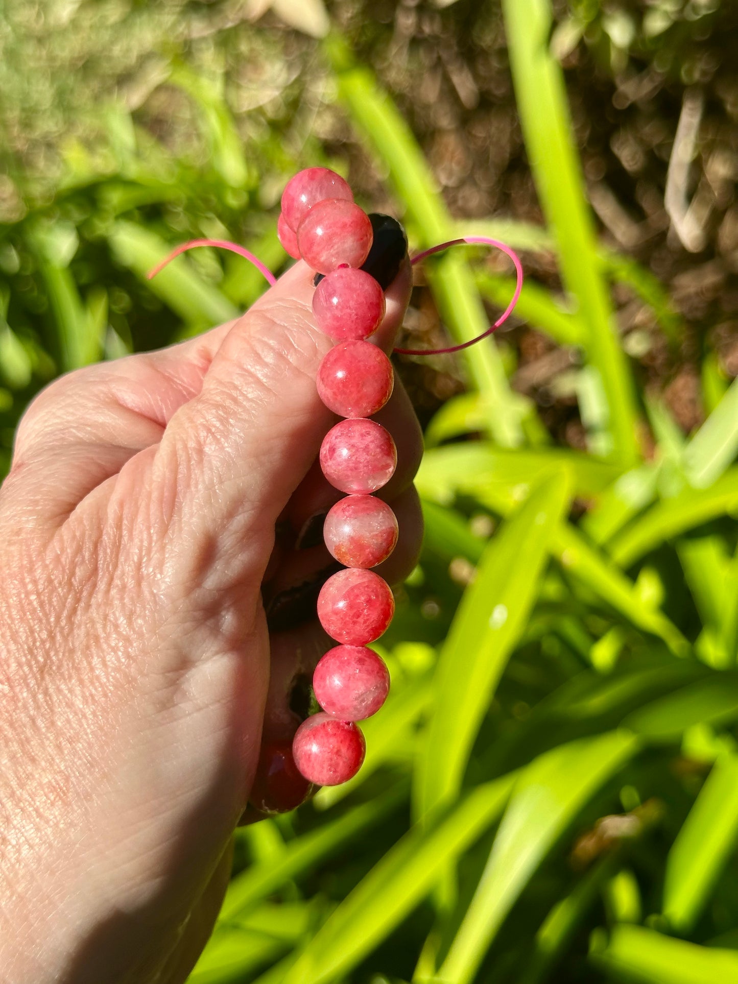 CRYSTAL BEAD BRACELETS - Rose, Agate, Pietersite, Iced Rhodonite
