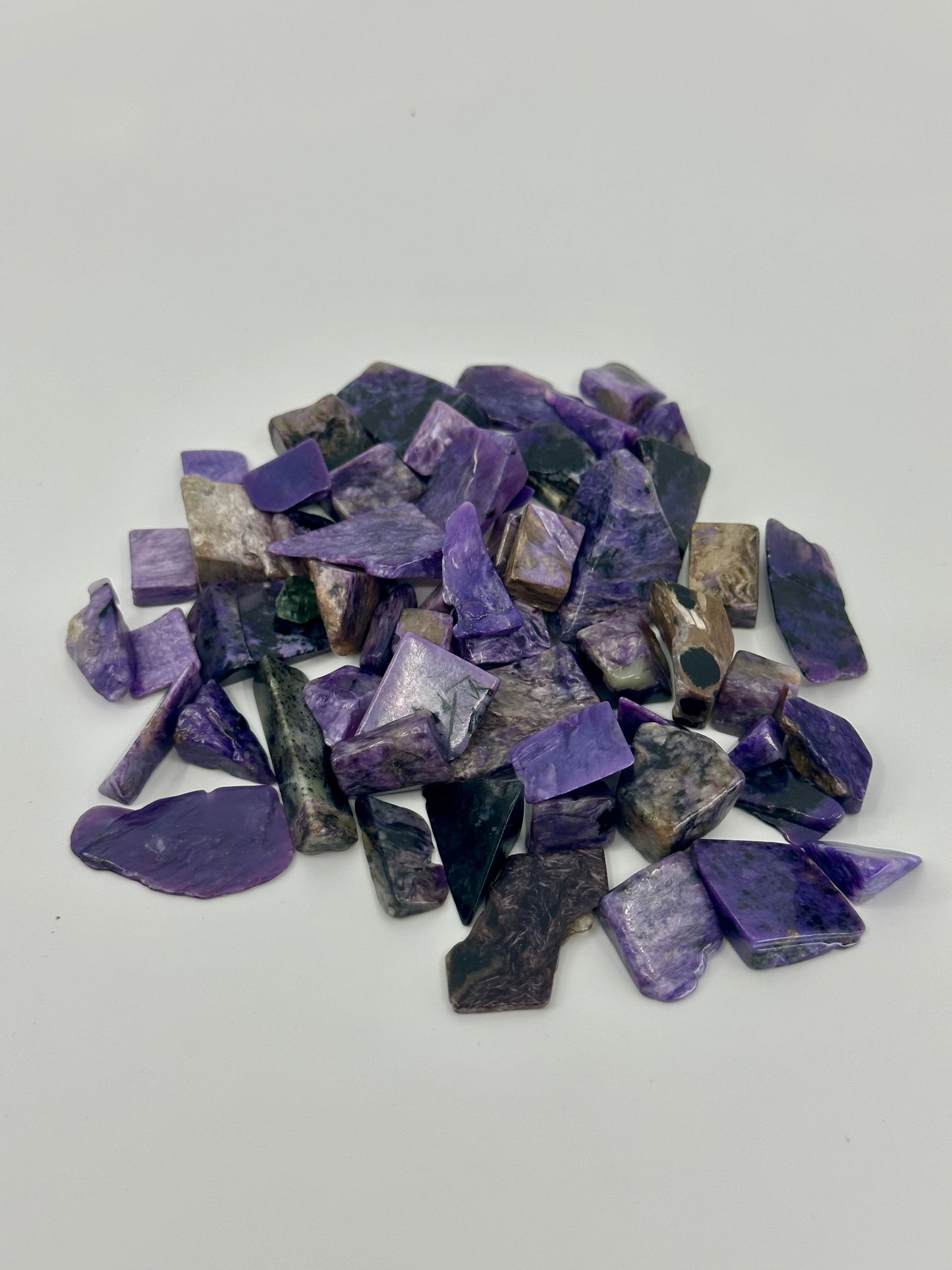 TUMBLES - Amethyst, Dream Amethyst, Lepidolite, Fruit Jasper, Kunzite, Charoite