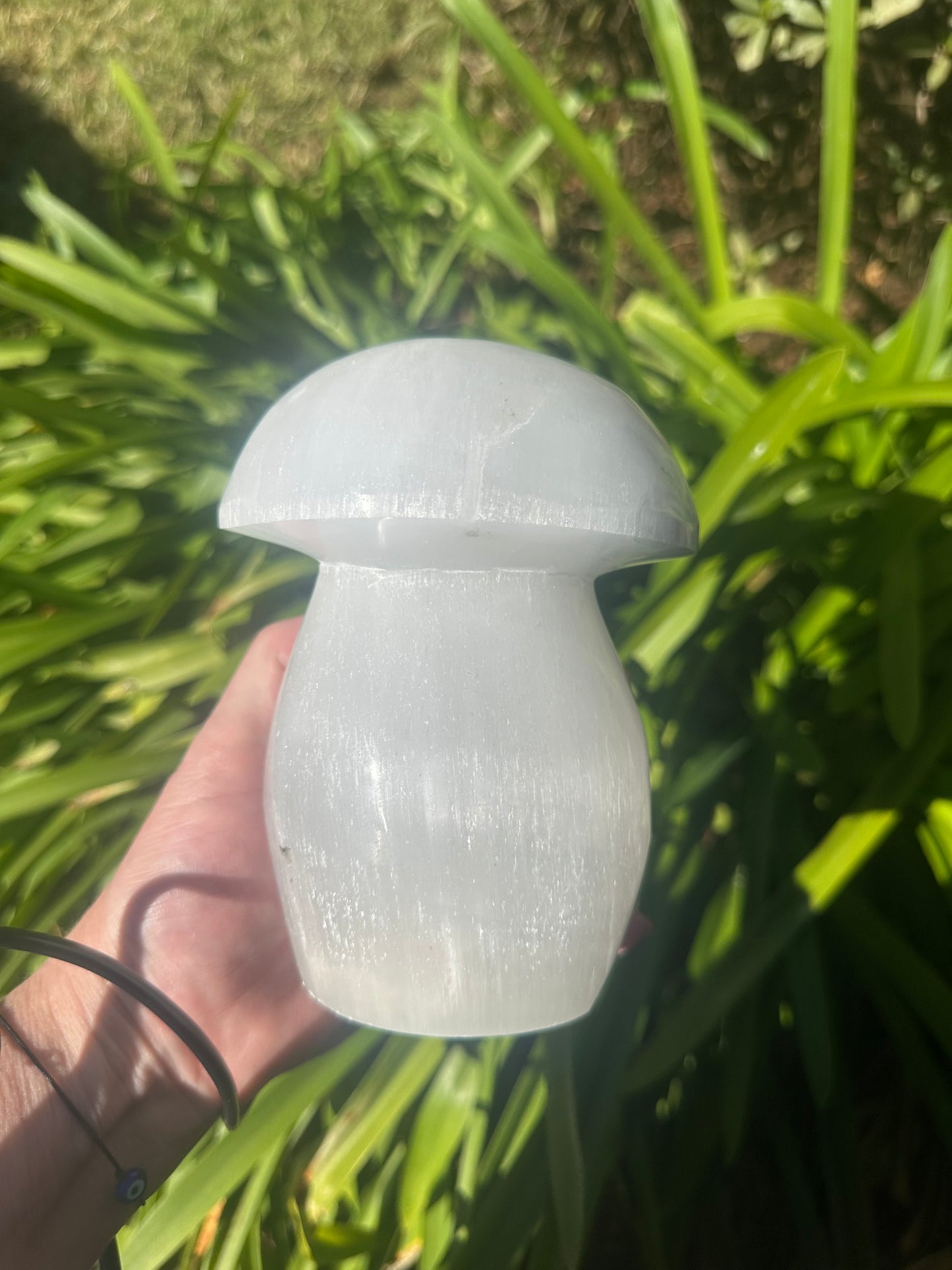 Large SELENITE MUSHROOM LAMP