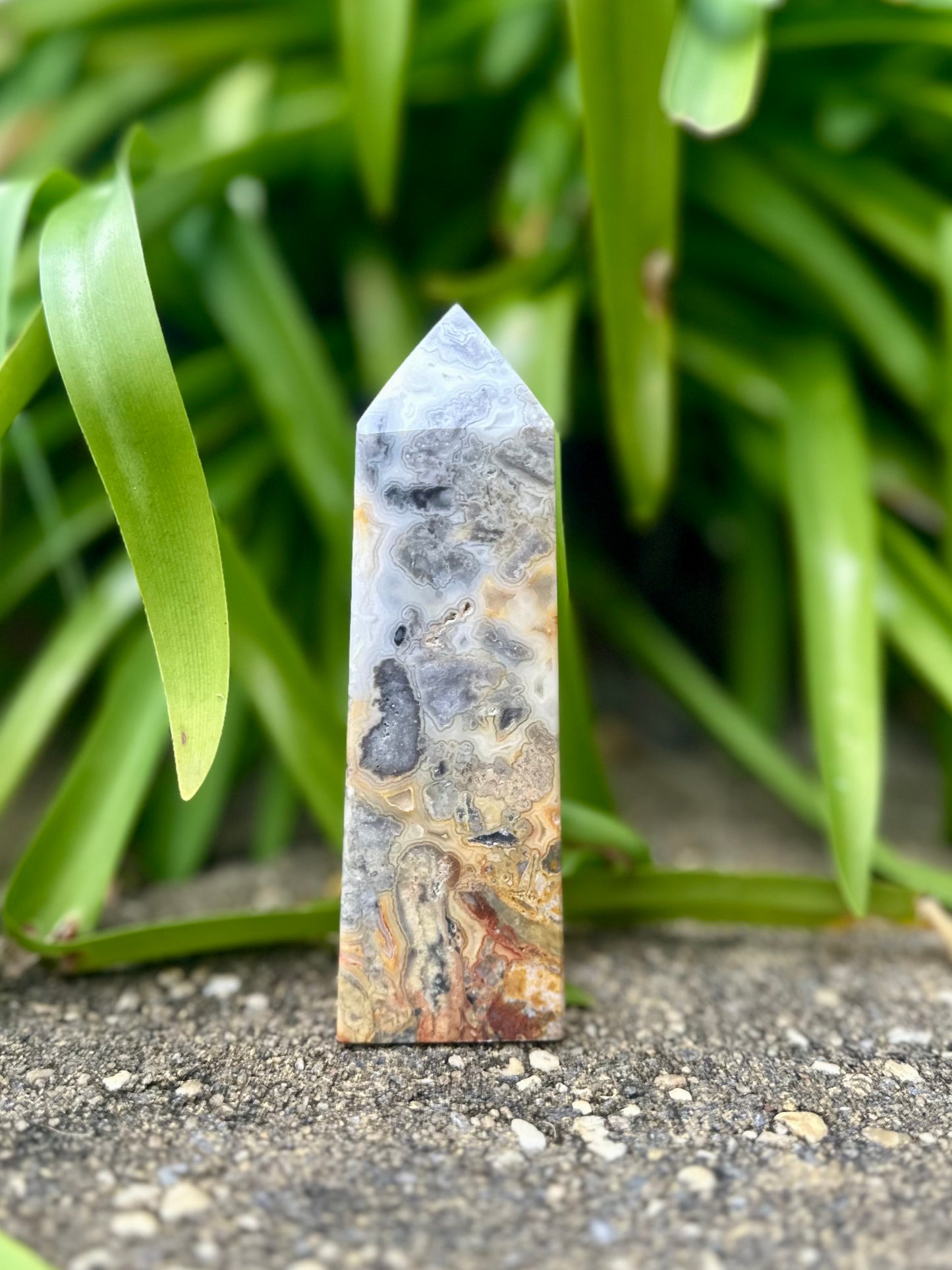 CRAZY LACE AGATE TOWER
