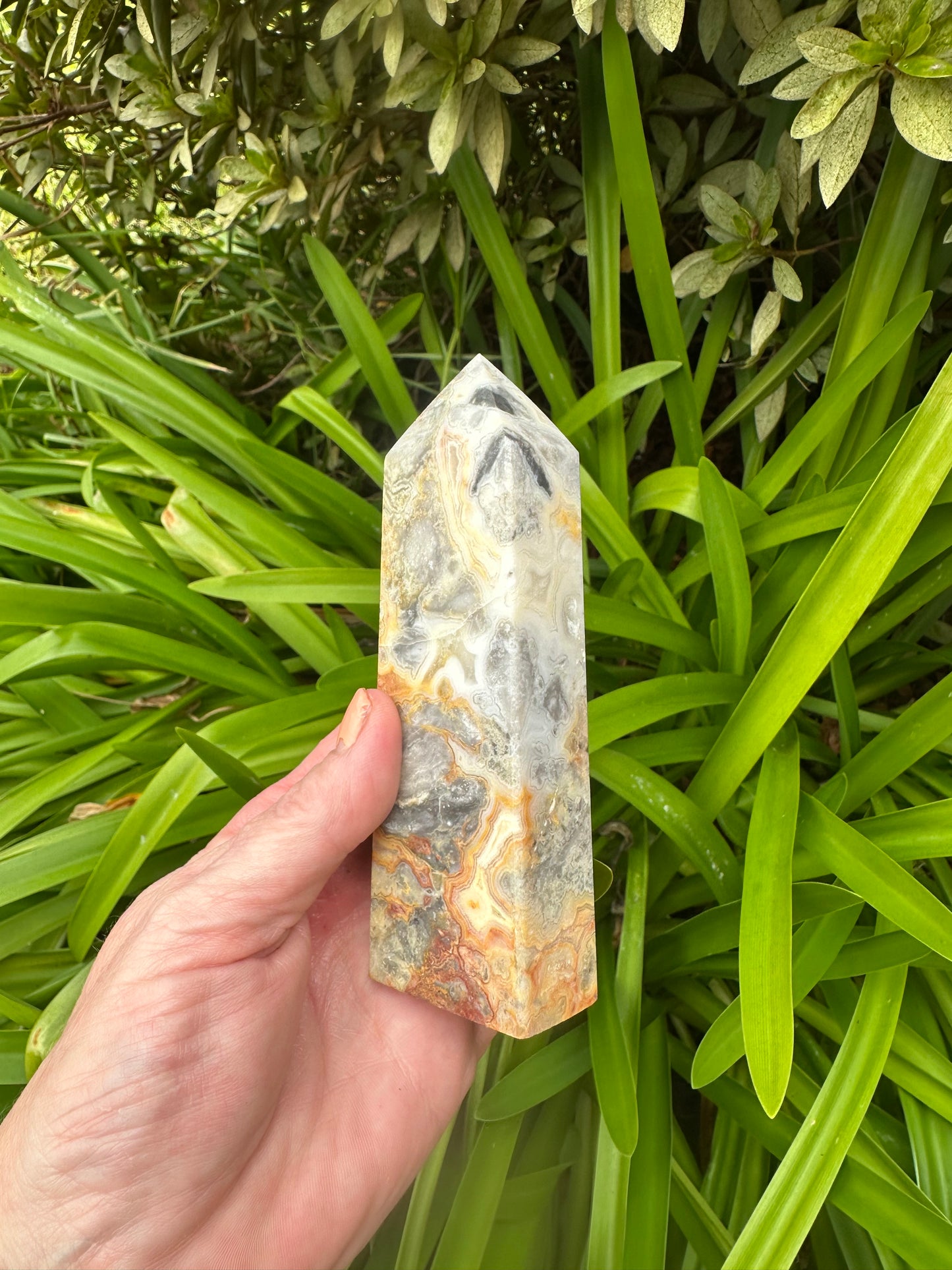 CRAZY LACE AGATE TOWER