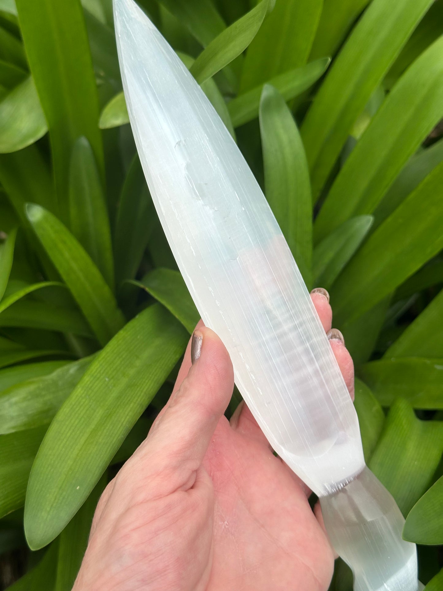 SELENITE DAGGERS - Large and Small avail - Genuine Crystal - Flashy - Cleansing