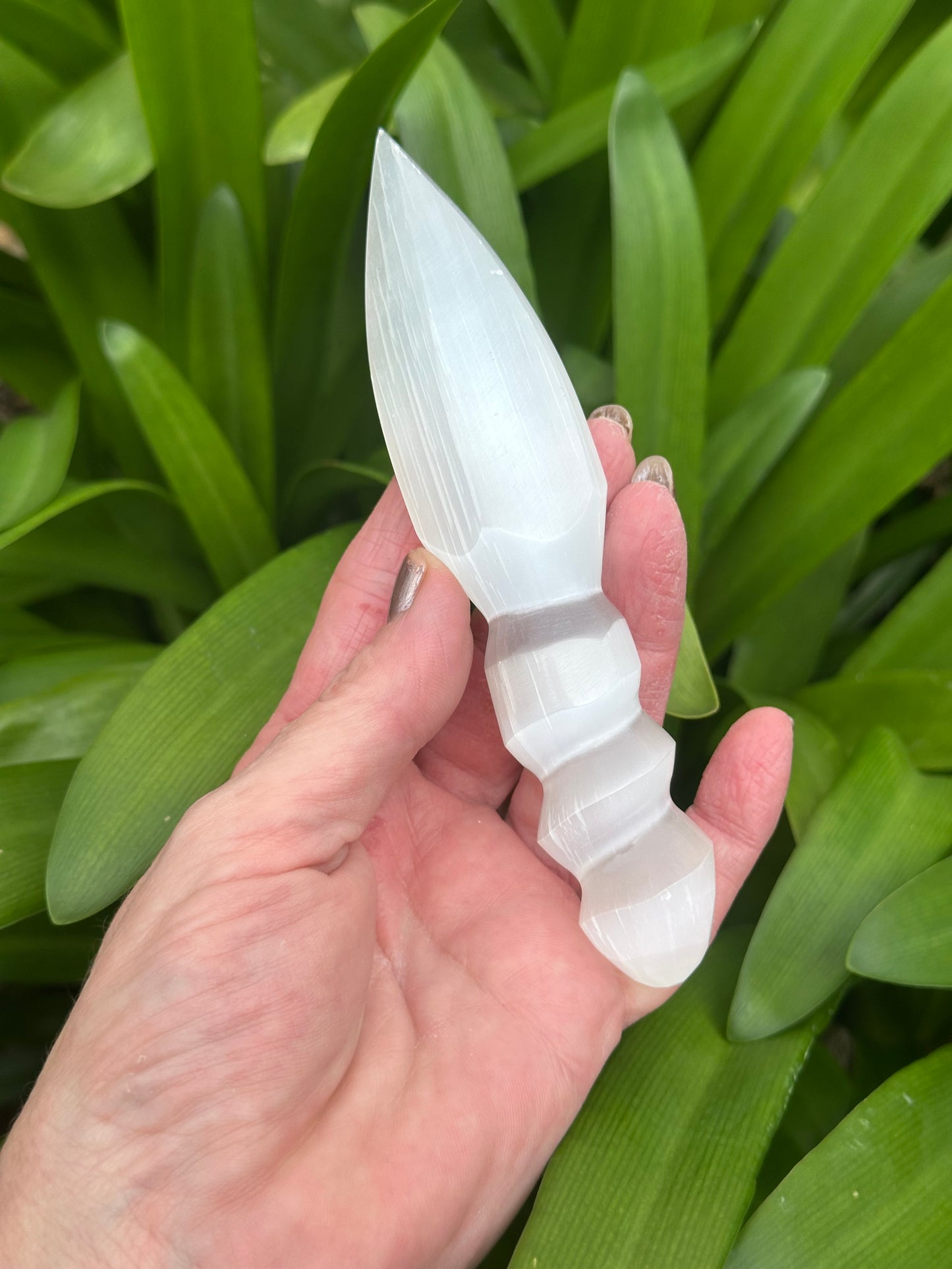 SELENITE DAGGERS - Large and Small avail - Genuine Crystal - Flashy - Cleansing