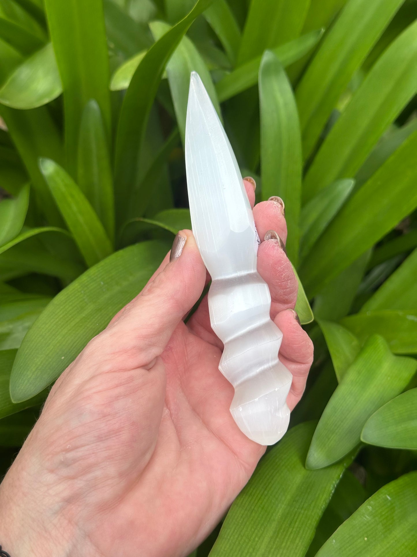 SELENITE DAGGERS - Large and Small avail - Genuine Crystal - Flashy - Cleansing