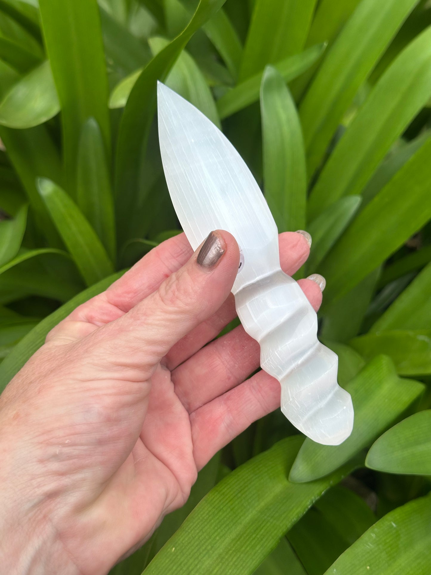SELENITE DAGGERS - Large and Small avail - Genuine Crystal - Flashy - Cleansing