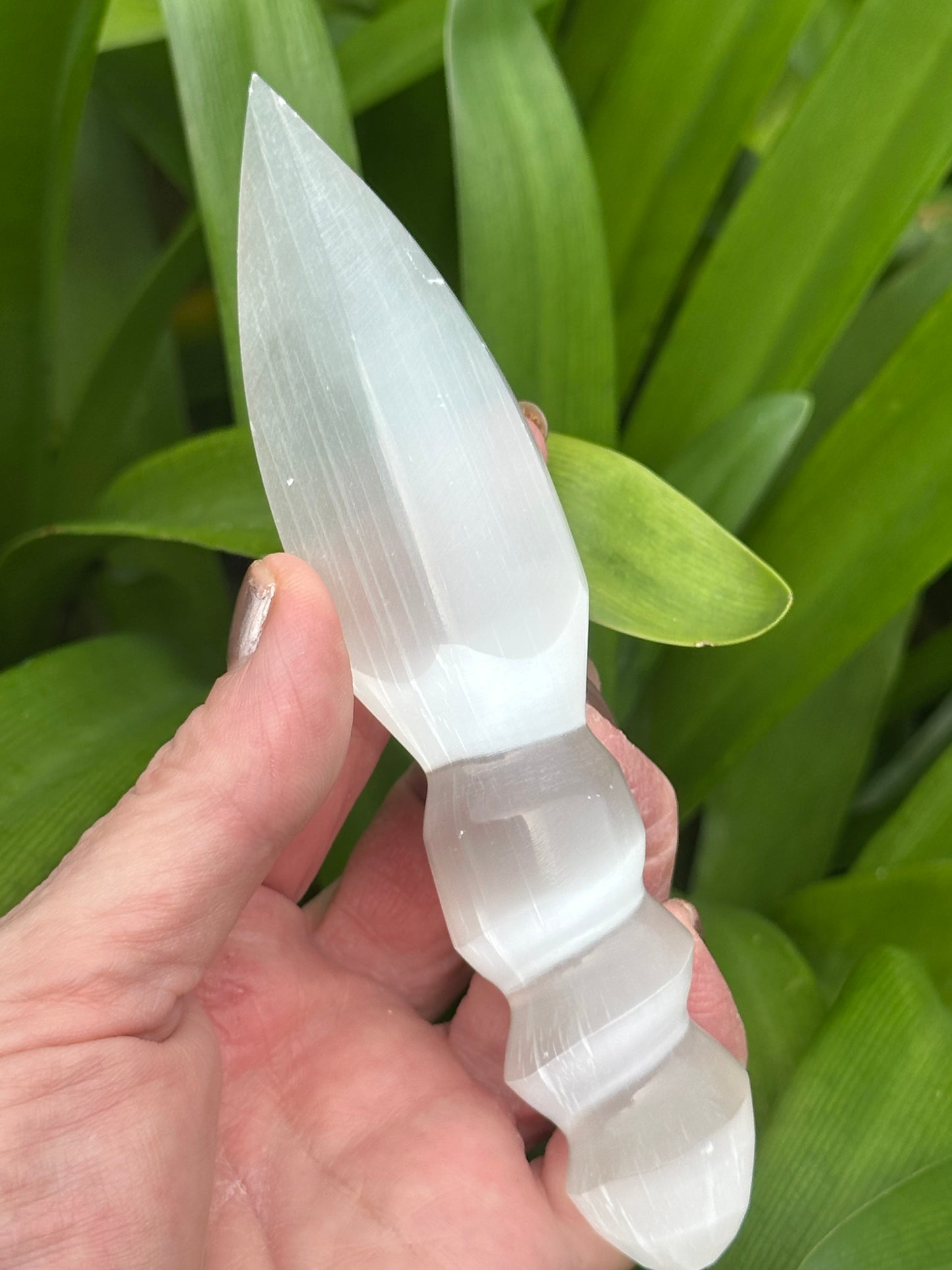 SELENITE DAGGERS - Large and Small avail - Genuine Crystal - Flashy - Cleansing
