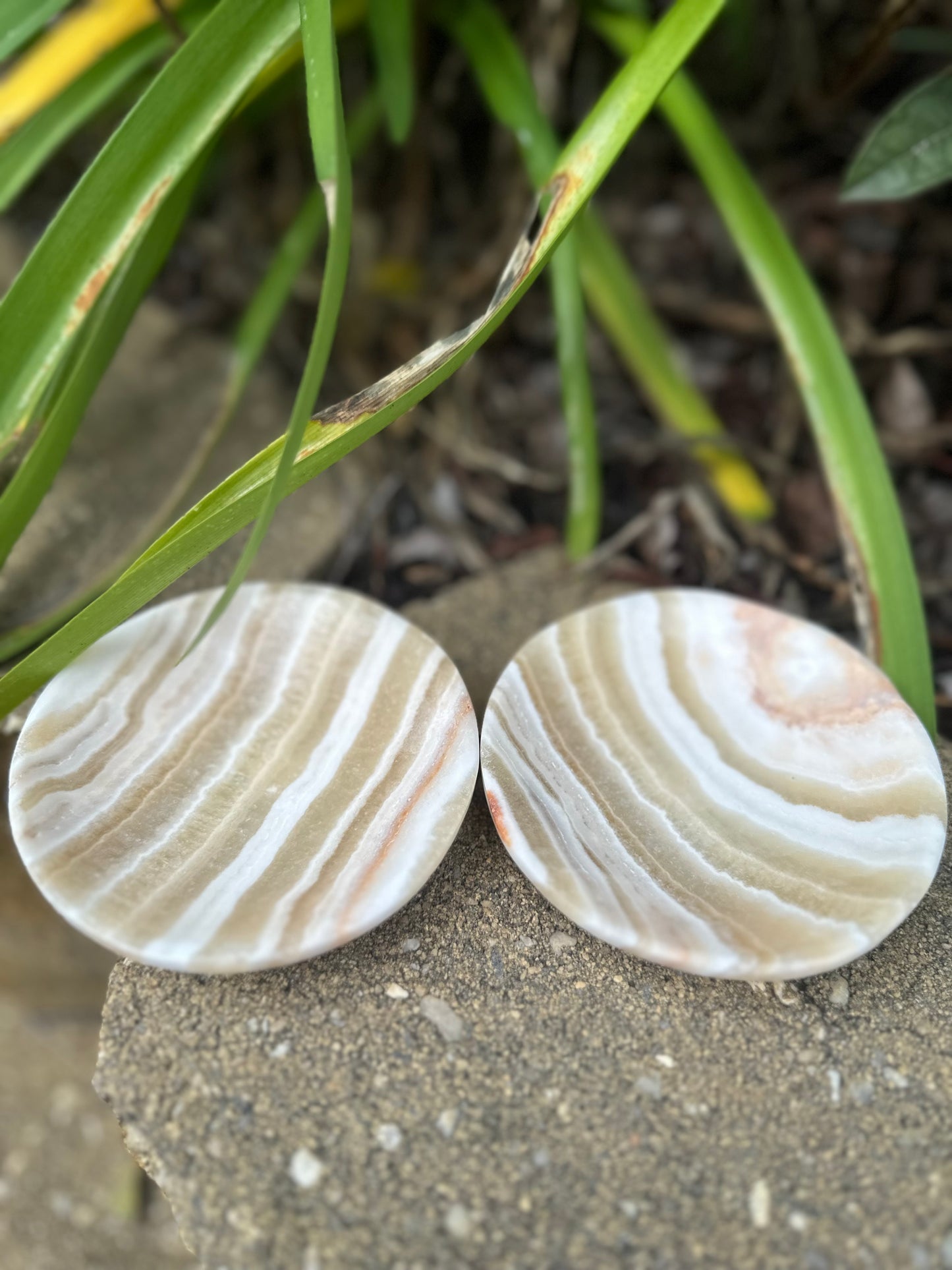 YELLOW CALCITE BOWLS - Genuine, quality crystals - sunny colors - banding