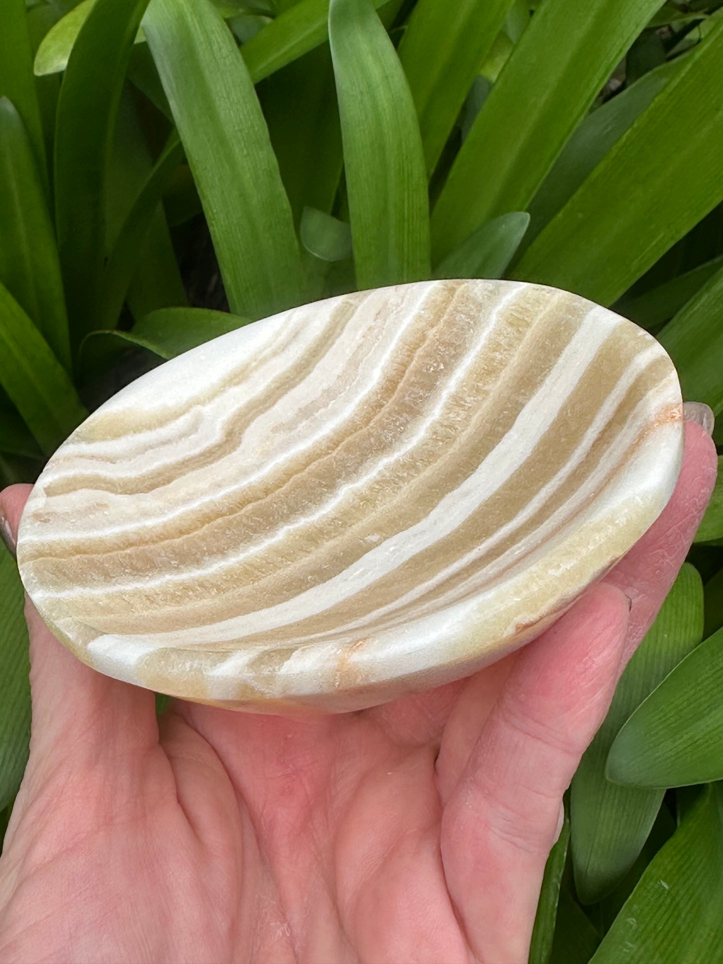 YELLOW CALCITE BOWLS - Genuine, quality crystals - sunny colors - banding
