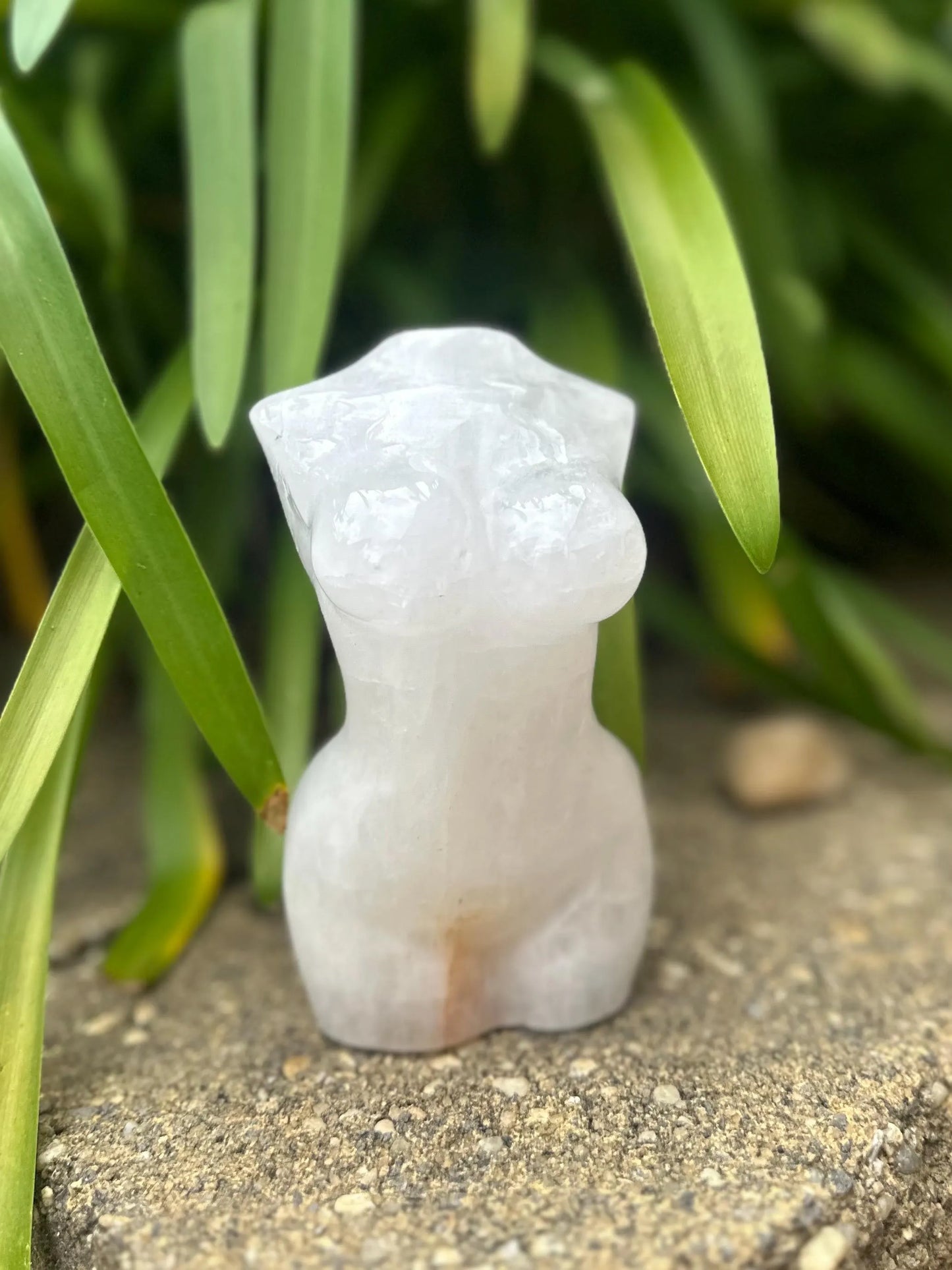 Large CLEAR QUARTZ GODDESS