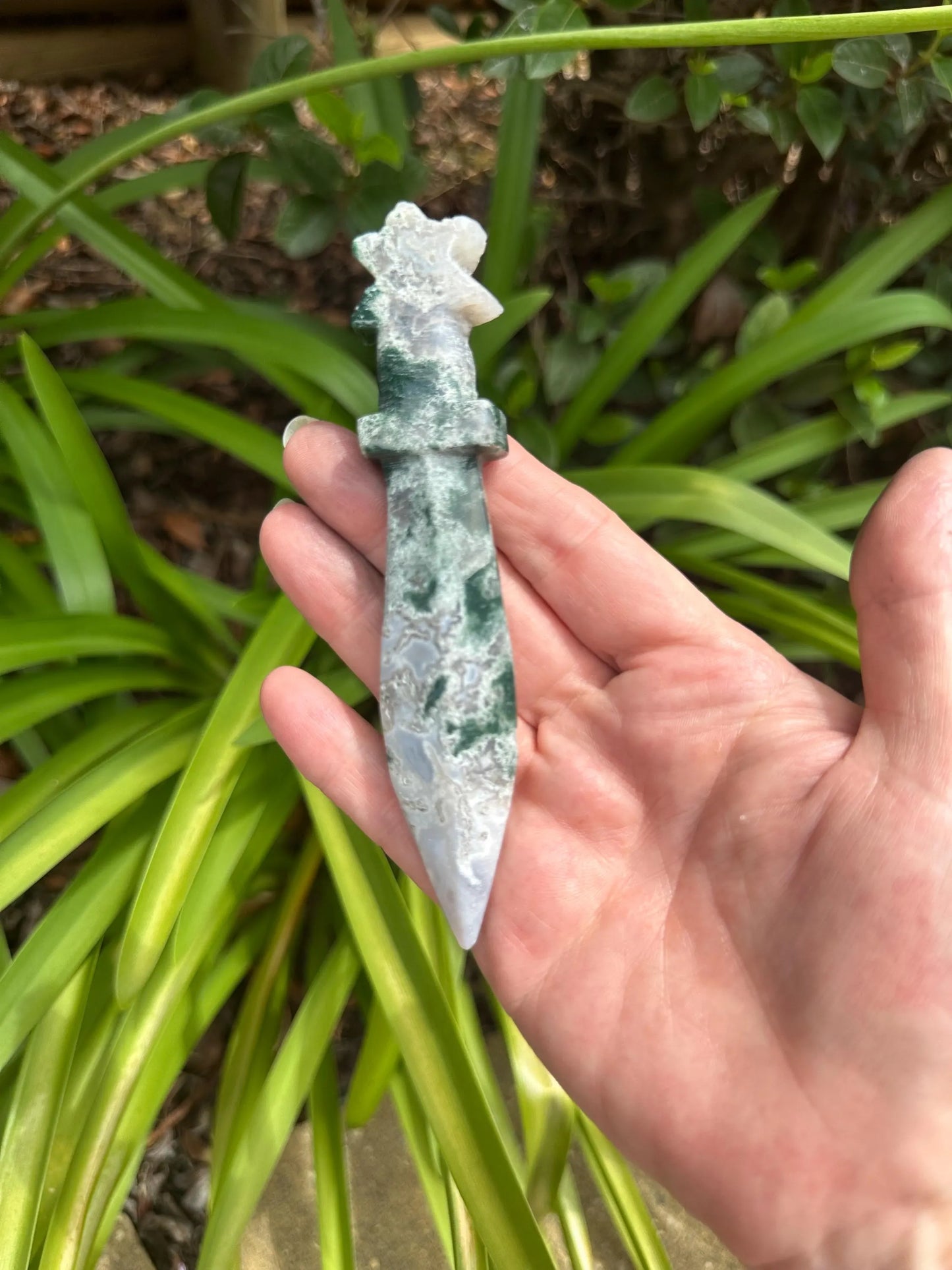 DAGGERS - MOSS Agate, Green Aventurine, Orange Calcite, Picasso Jasper, LAPIS Lazuli