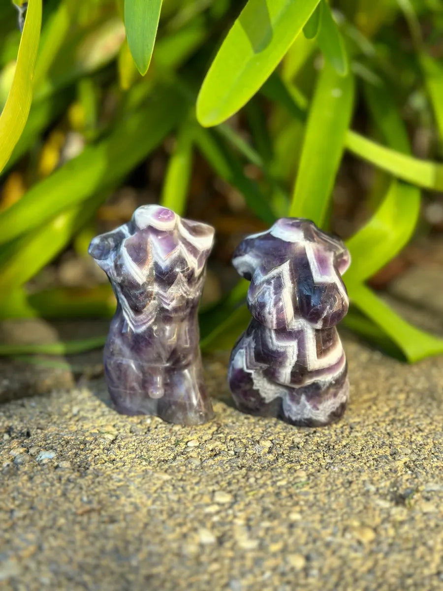 DREAM AMETHYST MAN and GODDESS BODY Carving Set