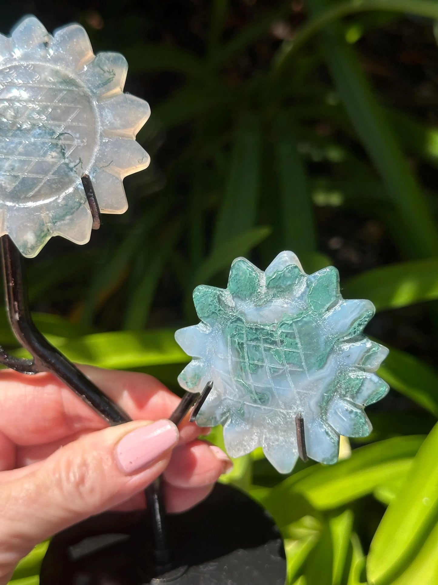 MOSS AGATE and OCEAN Jasper Sunflowers