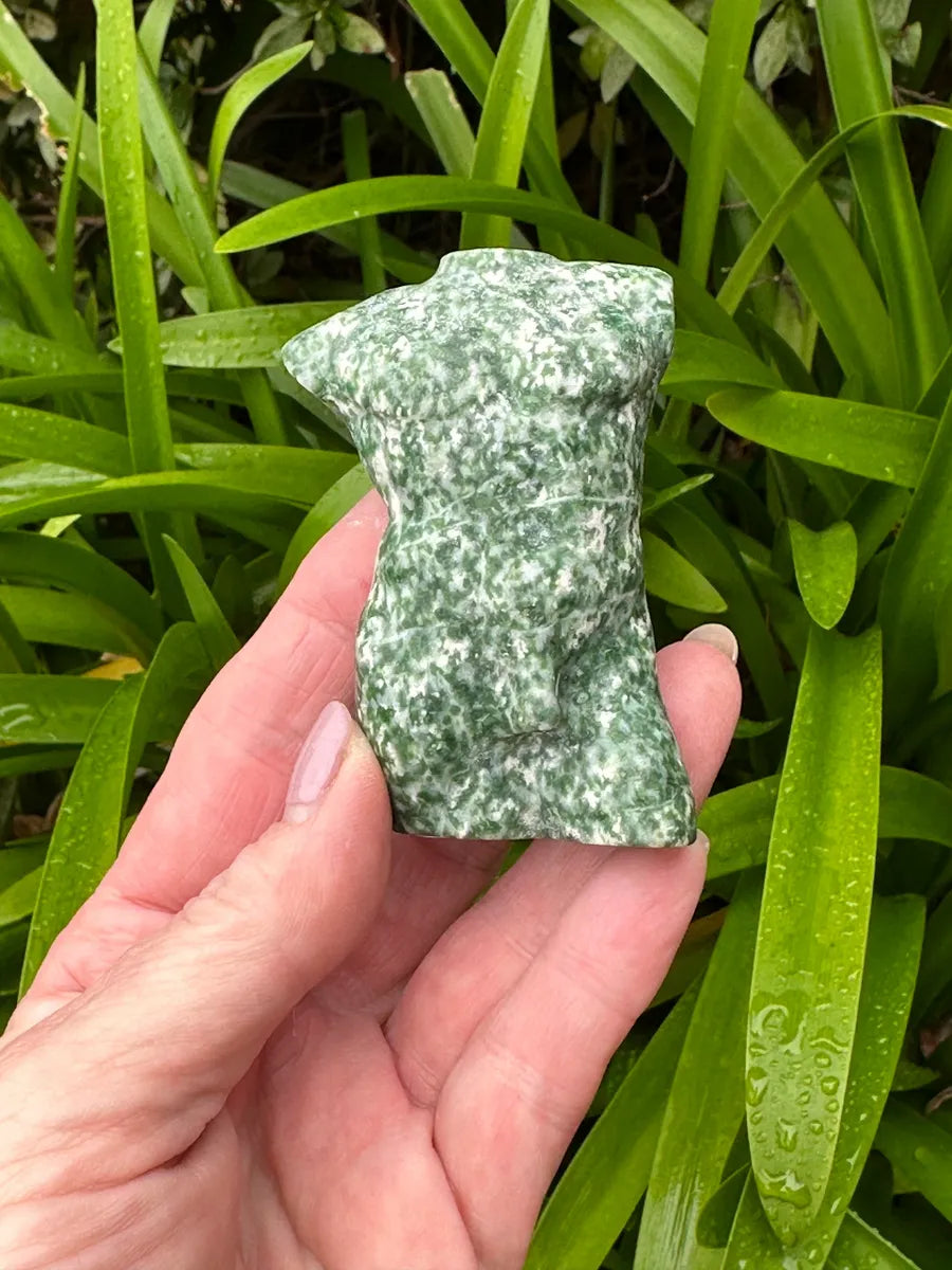 TREE AGATE MAN BODY CARVING