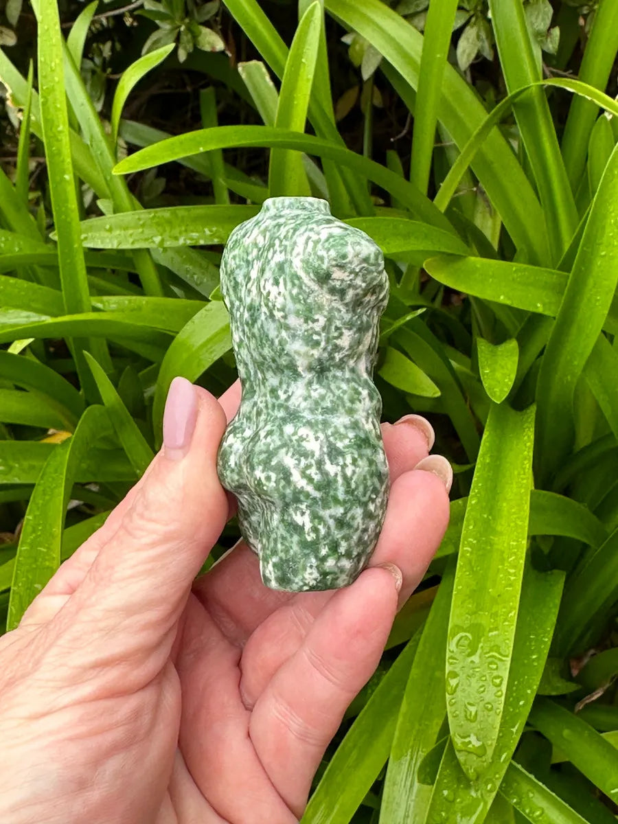 TREE AGATE MAN BODY CARVING