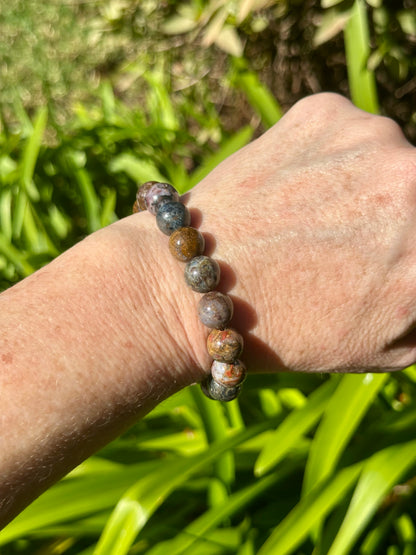 CRYSTAL BEAD BRACELETS - Rose, Agate, Pietersite, Iced Rhodonite