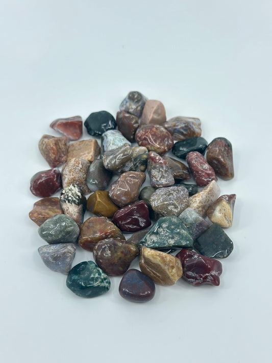 TUMBLES - Ocean Jasper, Green Aventurine, Moss Agate, Kambaba Jasper, Afghan Jade, Malachite, Zoisite, Ruby in Zoisite