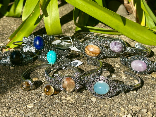 CRYSTAL CUFFS - assorted materials