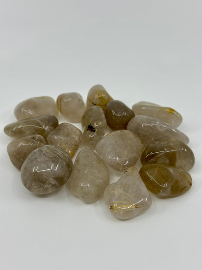 TUMBLES - Obsidian, Yooperlite, Hematite, Agate Slice, Garden Quartz, Golden Rutile, Agate, Botswana Agate, Smoky Quartz