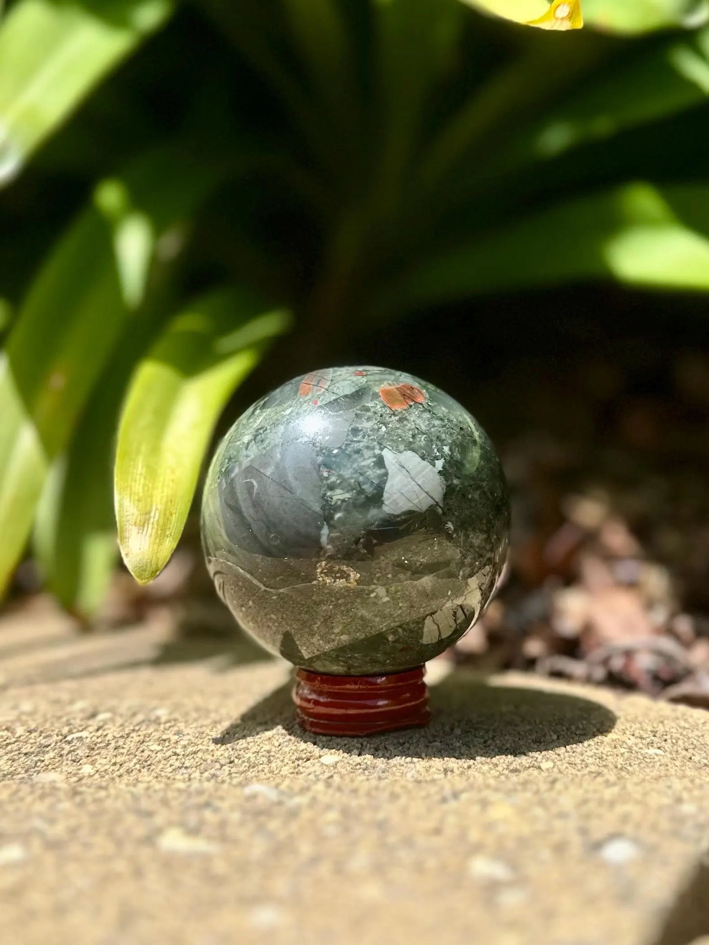 AFRICAN BLOODSTONE SPHERE