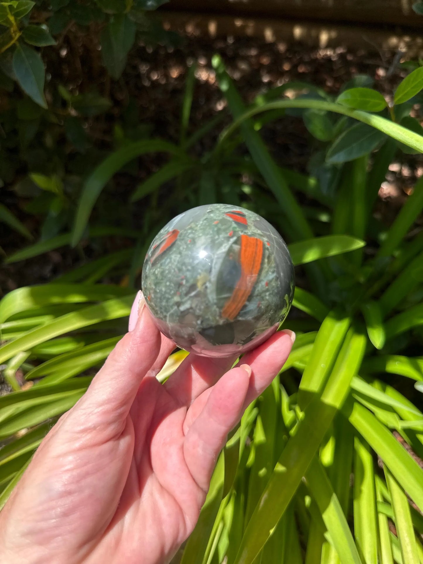 AFRICAN BLOODSTONE SPHERE
