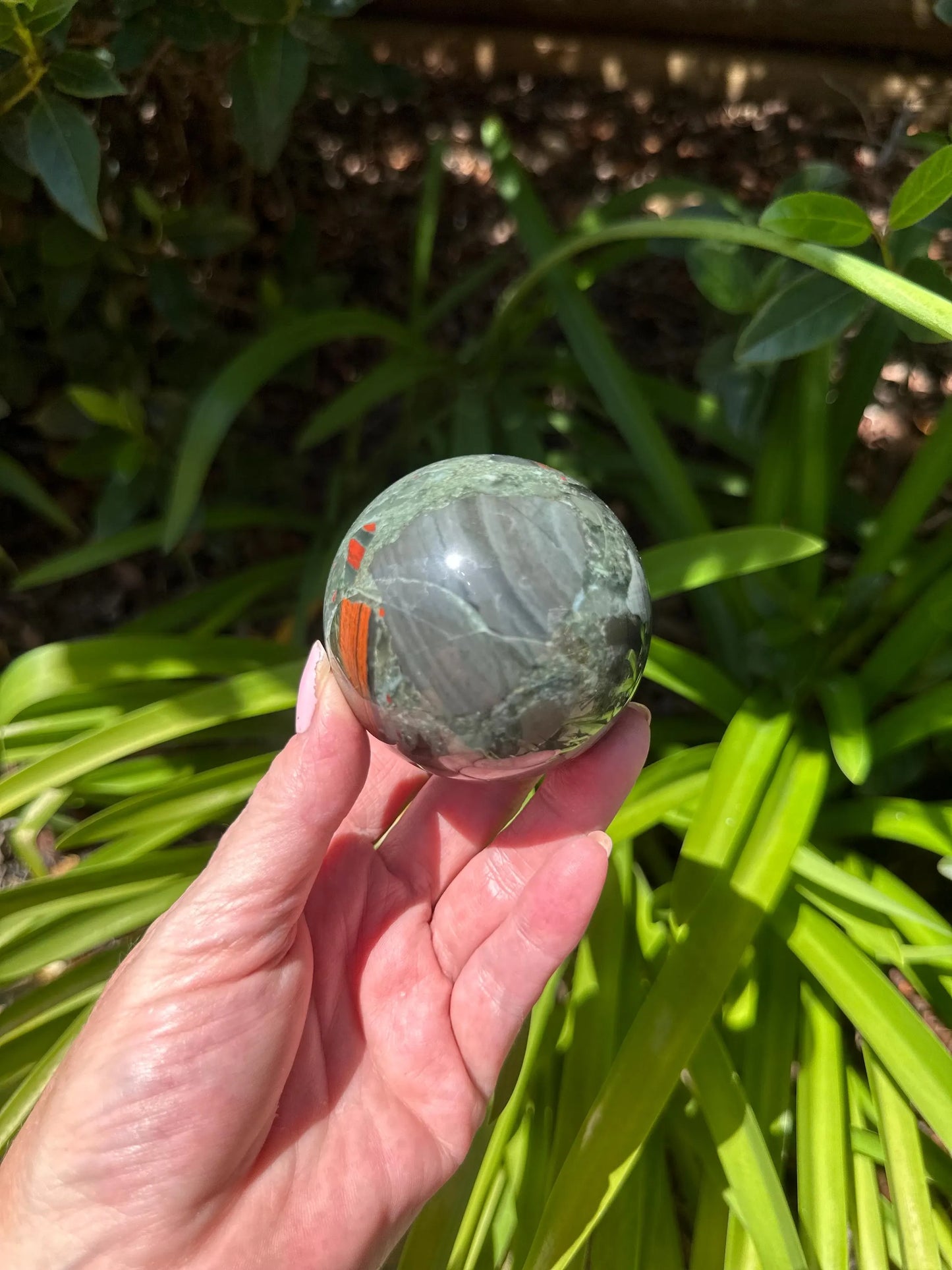AFRICAN BLOODSTONE SPHERE