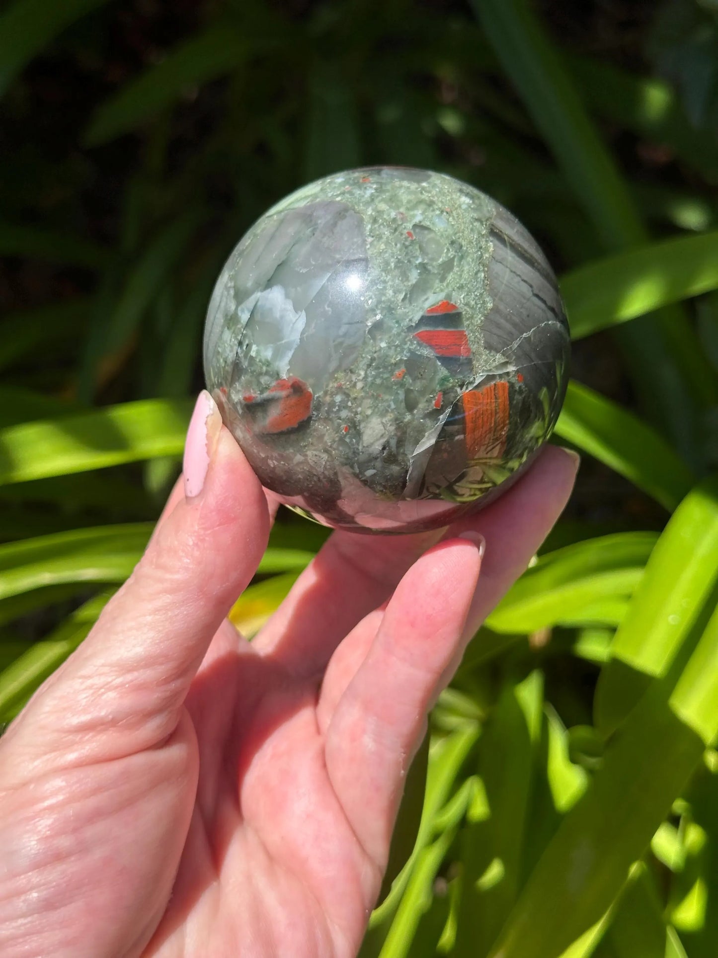 AFRICAN BLOODSTONE SPHERE
