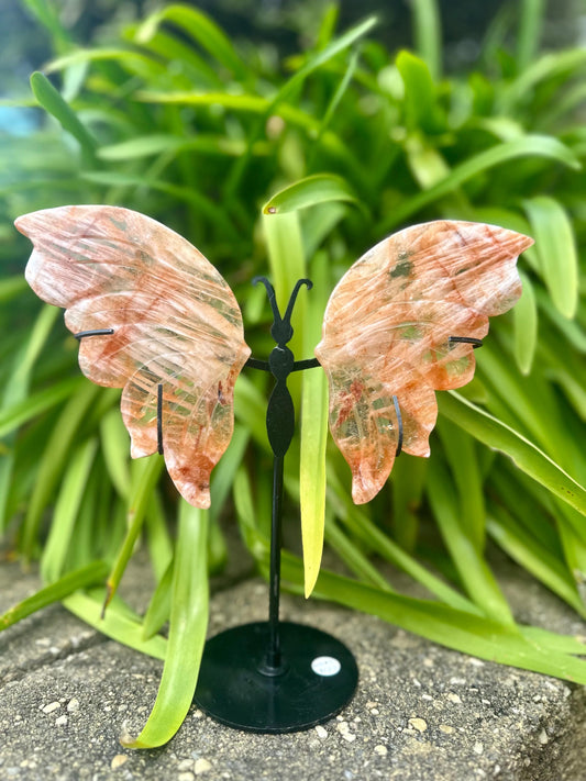 FIRE QUARTZ BUTTERFLY WINGS