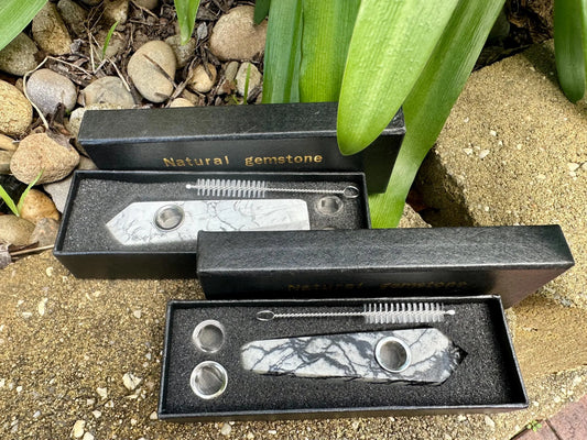 HOWLITE and ZEBRA SMOKING PIPES