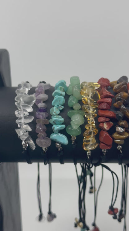CRYSTAL TUMBLE MACRAME Bracelets